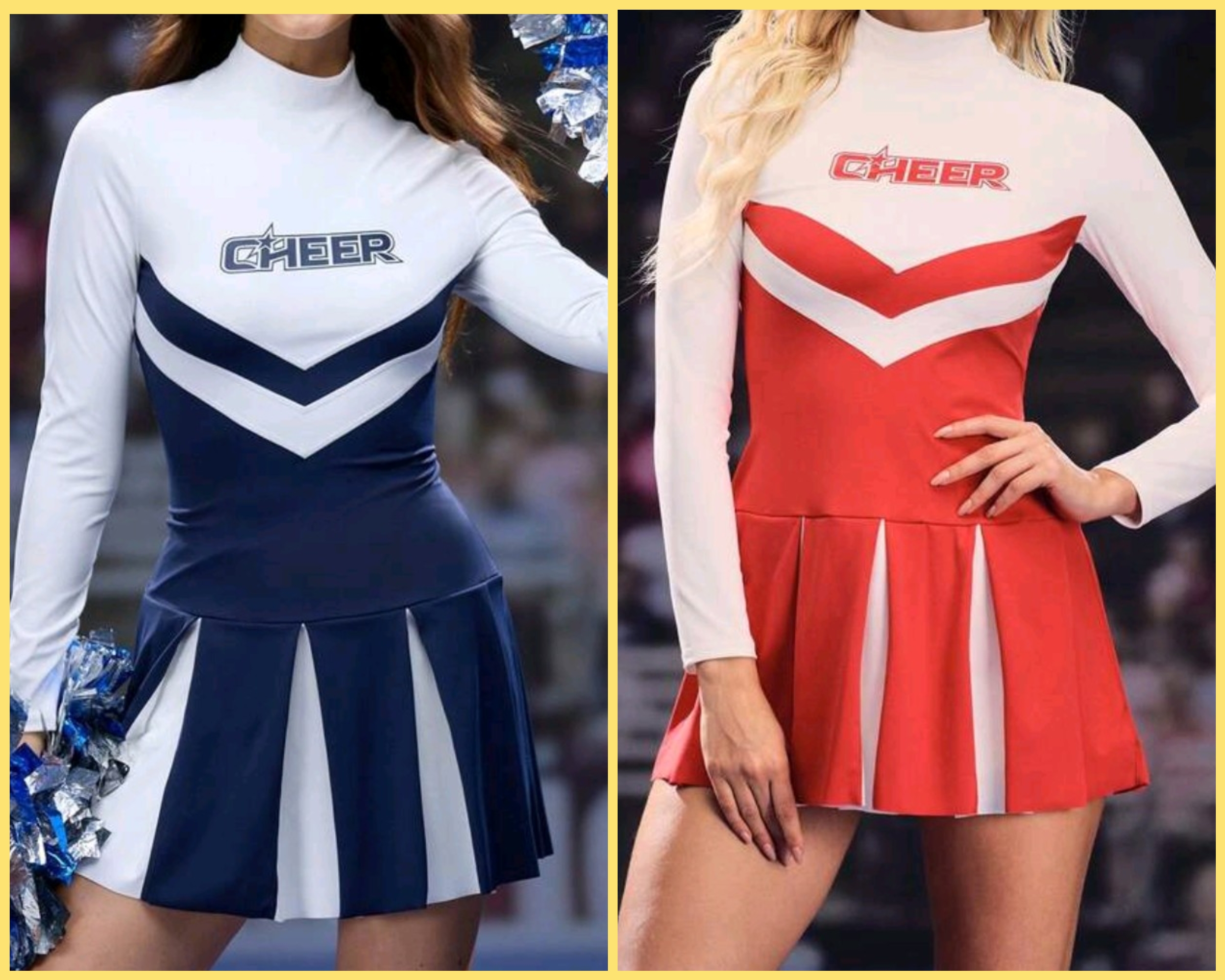 袖ありのチアリーダー衣装 袖ありのチアリーダー衣装